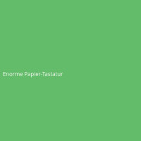 Enorme Papier-Tastatur
