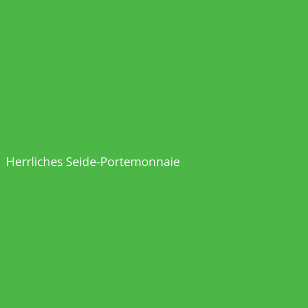 Herrliches Seide-Portemonnaie